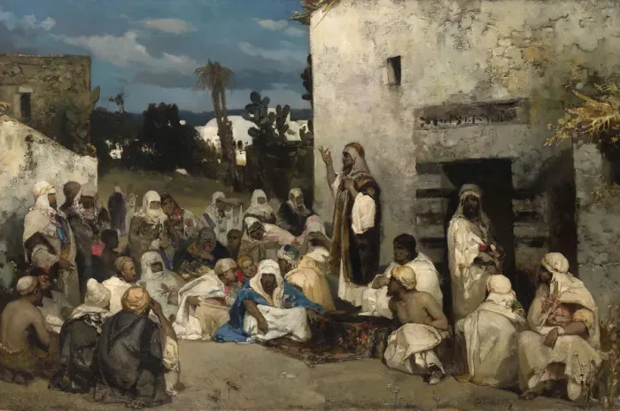 Framed Print : The Sermon at Capernaum. Artist: Kotarbinsky, Vasilii (Wilhelm) Alexandrovich (1849-1921) Framed Print : The Sermon at Capernaum. Artist: Kotarbinsky, Vasilii (Wilhelm) Alexandrovich (1849-1921)