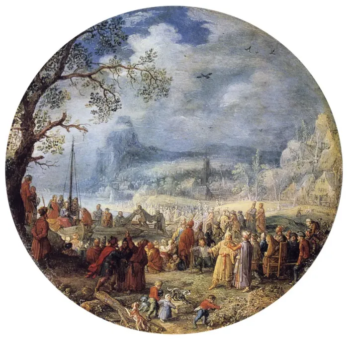 Framed Print : The Sermon of Christ at the Genezareth Lake, 1623. Artist: David Vinckboons Framed Print : The Sermon of Christ at the Genezareth Lake, 1623. Artist: David Vinckboons