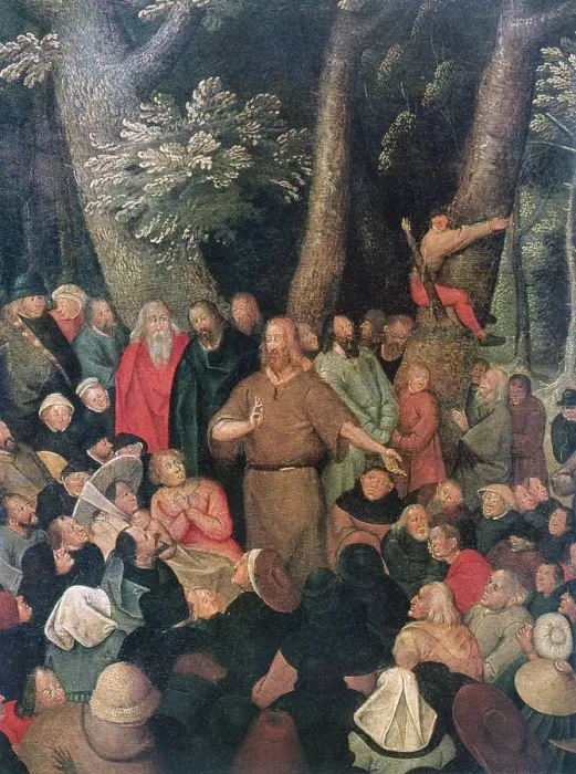 Framed Print : The Sermon of John the Baptist (detail), 1604. Artist: Pieter Brueghel the Younger Framed Print : The Sermon of John the Baptist (detail), 1604. Artist: Pieter Brueghel the Younger