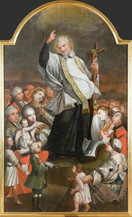 Framed Print : Sermon of Saint Vincent de Paul, Late 18th century. Creator: Unknown Framed Print : Sermon of Saint Vincent de Paul, Late 18th century. Creator: Unknown