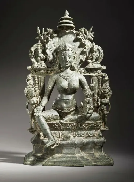 Framed Print : The Serpent Goddess Manasa, c.900. Creator: Unknown Framed Print : The Serpent Goddess Manasa, c.900. Creator: Unknown