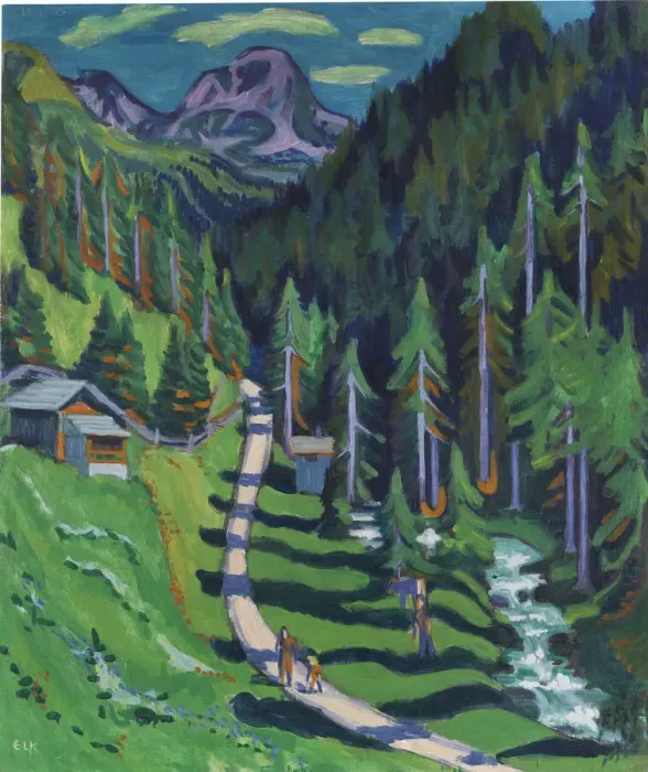 Framed Print : Sertigweg, 1937. Creator: Kirchner, Ernst Ludwig (1880-1938) Framed Print : Sertigweg, 1937. Creator: Kirchner, Ernst Ludwig (1880-1938)