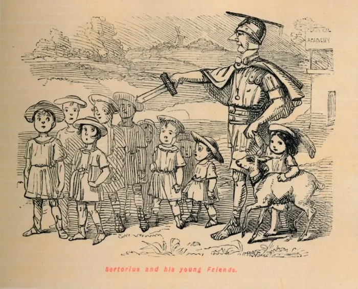 Framed Print : Sertorius and his young Friends, 1852. Artist: John Leech Framed Print : Sertorius and his young Friends, 1852. Artist: John Leech