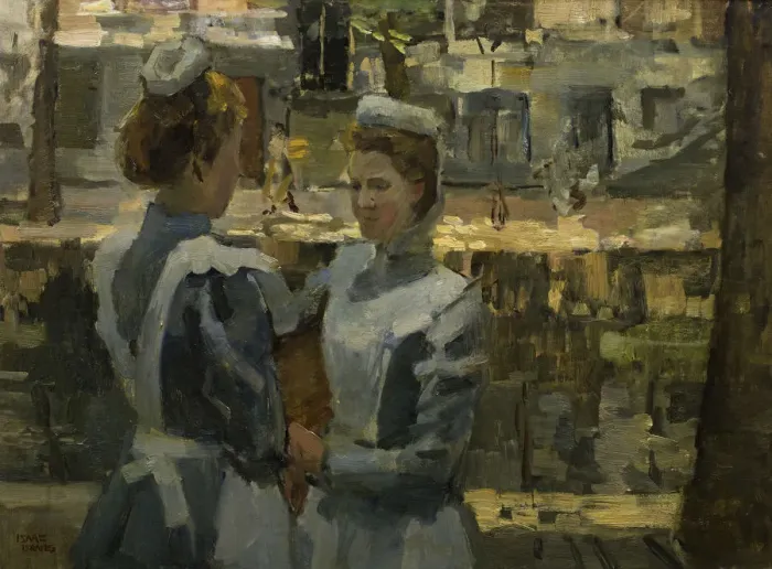 Framed Print : Servant Girls on the Leidsegracht Framed Print : Servant Girls on the Leidsegracht