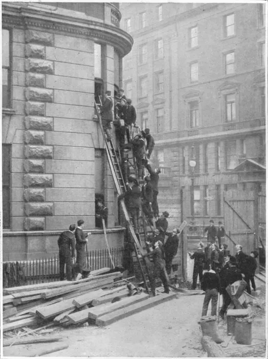 Framed Print : Servants fire brigade at the Hotel Cecil, London, c1903 (1903)