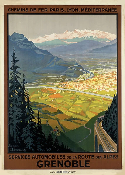 Services Automobiles de la route des Alpes. Grenoble, 1922. Creator: Broders, Roger (1883-1953)
