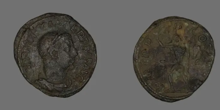Framed Print : Sestertius (Coin) Portraying Emperor Severus Alexander, 233. Creator: Unknown Framed Print : Sestertius (Coin) Portraying Emperor Severus Alexander, 233. Creator: Unknown