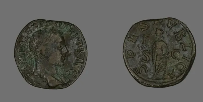 Framed Print : Sestertius (Coin) Portraying Emperor Severus Alexander, 232. Creator: Unknown Framed Print : Sestertius (Coin) Portraying Emperor Severus Alexander, 232. Creator: Unknown