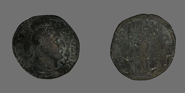 Sestertius (Coin) Portraying Philip the Arab, 246. Creator: Unknown
