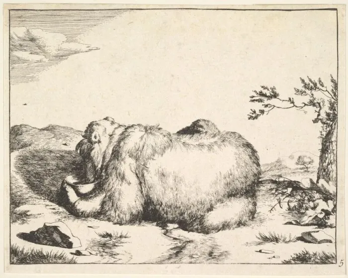 Framed Print : from The Set of The Bears, ca. 1664. Creator: Marcus de Bye Framed Print : from The Set of The Bears, ca. 1664. Creator: Marcus de Bye