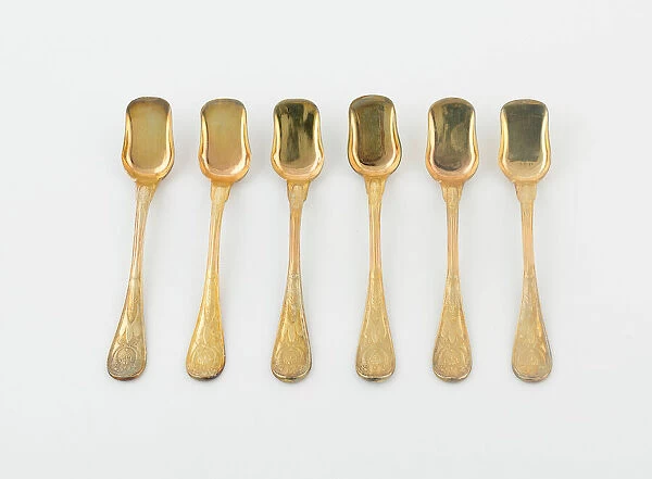 Set of Berry Spoons (10), Paris, 1789  /  1820. Creators: Martin-Guillaume Biennais