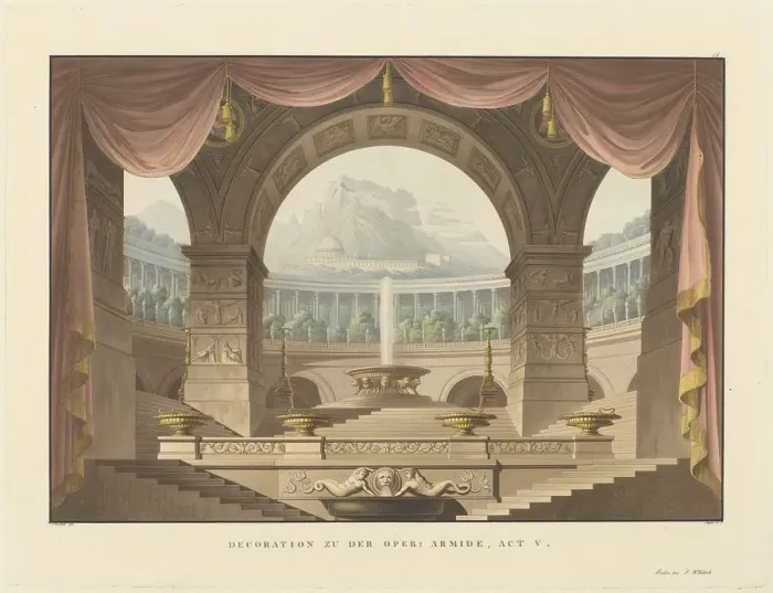 Framed Print : Set design for the Opera Armide by Christoph Willibald Gluck, 1824 Framed Print : Set design for the Opera Armide by Christoph Willibald Gluck, 1824
