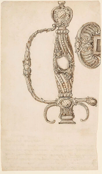 Set of Four Designs for Smallswords, ca. 1725-80. Creator: Unknown