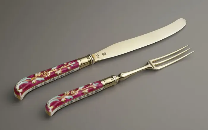 Framed Print : Set Of Six Dessert Forks And Knives, c1772. Creator: Richard Parr Framed Print : Set Of Six Dessert Forks And Knives, c1772. Creator: Richard Parr