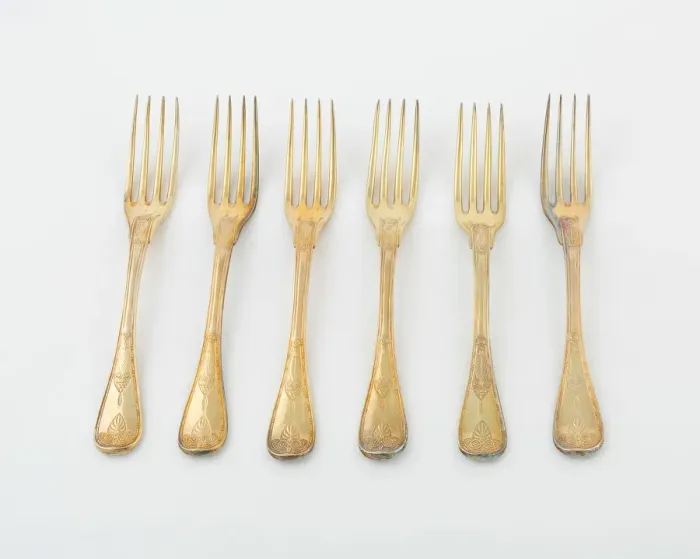 Framed Print : Set of Dinner Forks (10), Paris, 1789-1820. Creators: Martin-Guillaume Biennais Framed Print : Set of Dinner Forks (10), Paris, 1789-1820. Creators: Martin-Guillaume Biennais