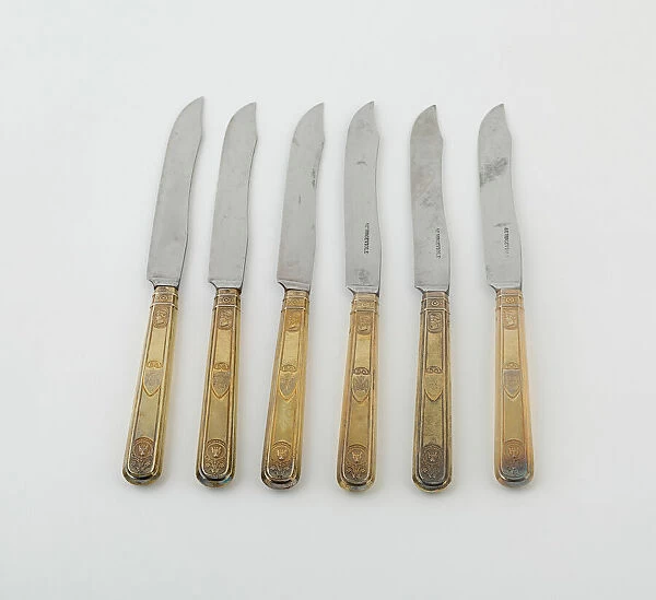 Set of Dinner Knives (10), Paris, 1789  /  1820. Creators: Martin-Guillaume Biennais