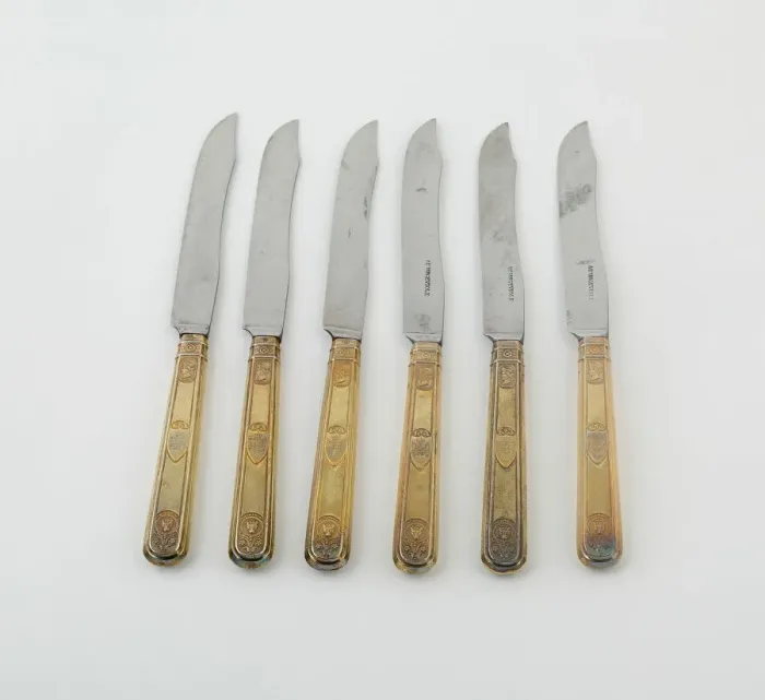 Framed Print : Set of Dinner Knives (10), Paris, 1789 / 1820. Creators: Martin-Guillaume Biennais Framed Print : Set of Dinner Knives (10), Paris, 1789 / 1820. Creators: Martin-Guillaume Biennais