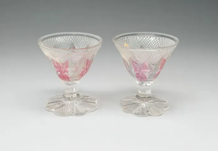 Framed Print : Set of Two Wine Glasses, Friesland, 19th century. Creator: Unknown Framed Print : Set of Two Wine Glasses, Friesland, 19th century. Creator: Unknown