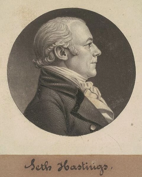 Seth Hastings, 1806. Creator: Charles Balthazar Julien Févret de Saint-Mémin