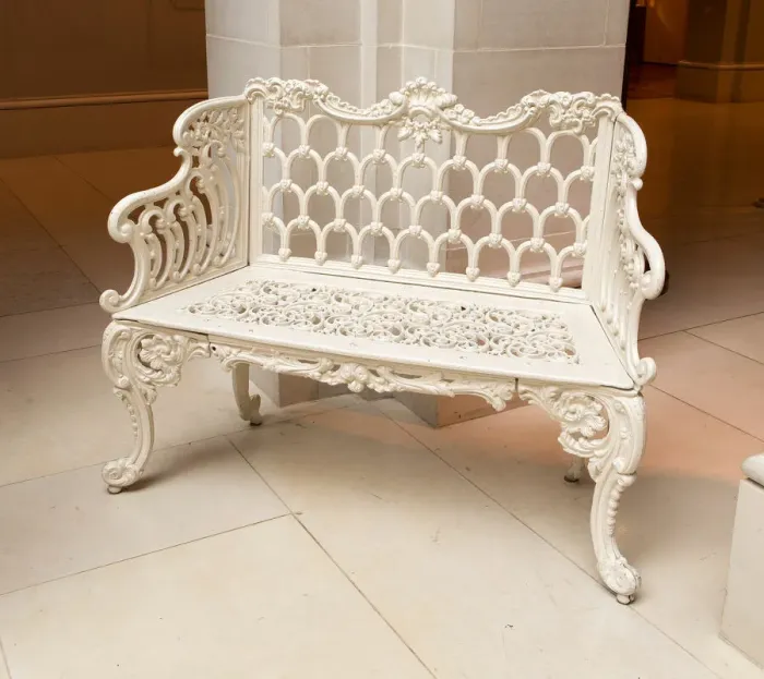 Framed Print : Settee, 1850-1900. Creator: Unknown Framed Print : Settee, 1850-1900. Creator: Unknown