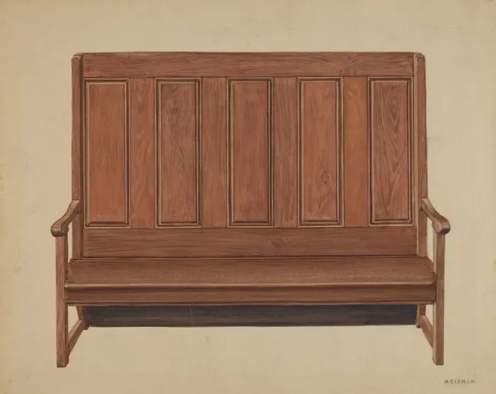 Framed Print : Settee, c. 1936. Creator: Harry Eisman Framed Print : Settee, c. 1936. Creator: Harry Eisman