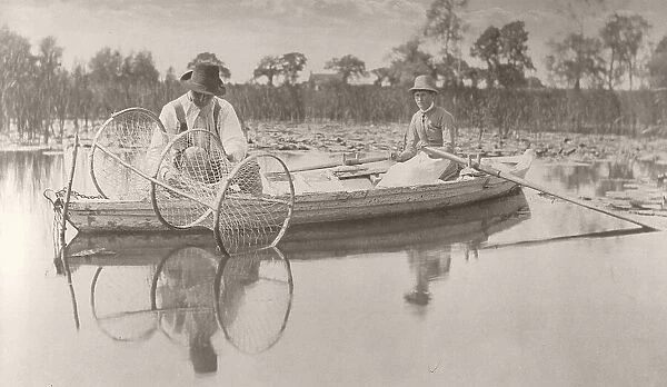 Setting the Bow-Net, 1886. Creator: Peter Henry Emerson
