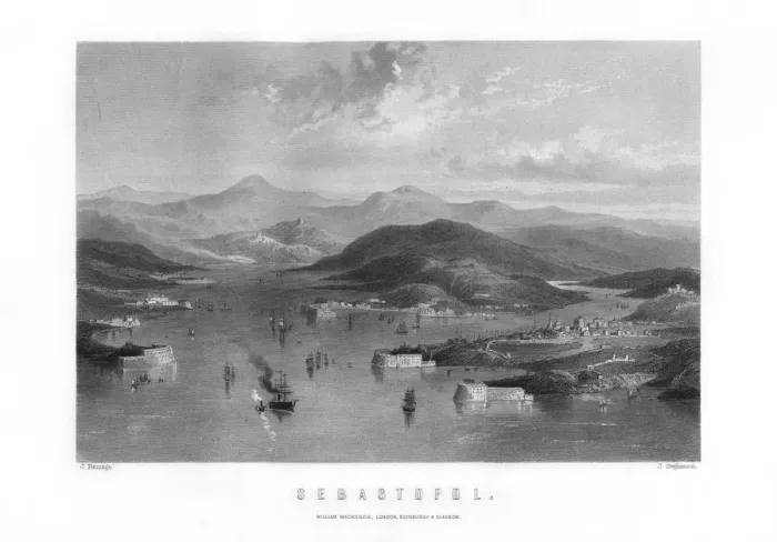Framed Print : Sevastopol, a port city in Ukraine, 1893. Artist: J Stephenson Framed Print : Sevastopol, a port city in Ukraine, 1893. Artist: J Stephenson