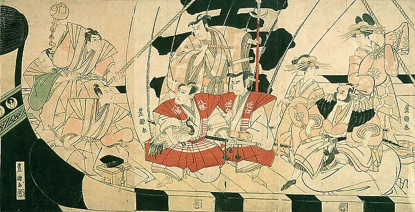 Seven Actors as the Gods of Good Fortune, Late 18th-early 19th century. Creator: Utagawa Toyokuni I