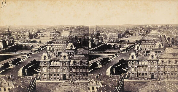 The seven bridges on the Seine  /  Paris, between 1860 and 1862. Creator: Unknown