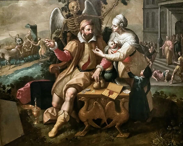 The Seven Deadly Sins: Greed, c. 1570. Creator: Backer, Jacob, de (1540 / 45-ca. 1600)