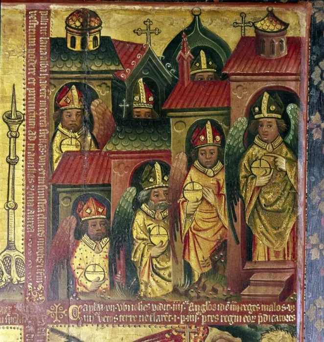 Framed Print : The Seven Letters to the Seven Churches, 14th-15th century. Artist: Master Bertram of Hamburg Framed Print : The Seven Letters to the Seven Churches, 14th-15th century. Artist: Master Bertram of Hamburg
