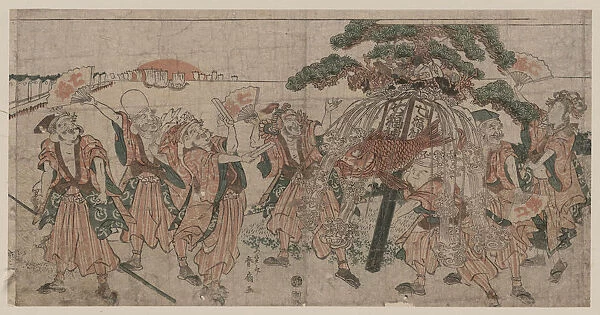 Seven Lucky Gods, 1810s. Artist: Shunsen (Shunko II), Katsukawa (1762-1830)