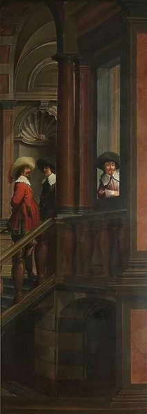 A Seven-Part Decorative Sequence: An Outdoor Stairway, 1630-1632. Creator: Dirck van Delen