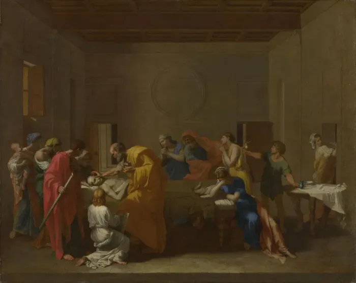 Framed Print : Seven Sacraments: Extreme Unction, ca 1637-1640. Artist: Poussin, Nicolas (1594-1665) Framed Print : Seven Sacraments: Extreme Unction, ca 1637-1640. Artist: Poussin, Nicolas (1594-1665)