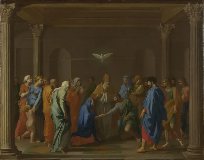 Framed Print : Seven Sacraments: Marriage, ca 1637-1640. Artist: Poussin, Nicolas (1594-1665) Framed Print : Seven Sacraments: Marriage, ca 1637-1640. Artist: Poussin, Nicolas (1594-1665)