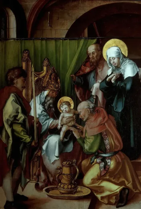 Framed Print : Seven Sorrows Polyptych (Circumcision of Jesus), 1495-1496. Creator: Dürer, Albrecht Framed Print : Seven Sorrows Polyptych (Circumcision of Jesus), 1495-1496. Creator: Dürer, Albrecht