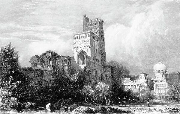 Seven-Storied Palace, - Bejapore, 1834. Creator: Samuel Prout