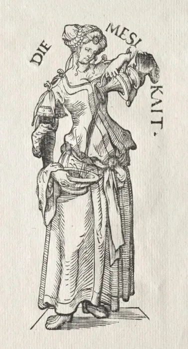 Framed Print : The Seven Virtues: Temperance. Creator: Hans Burgkmair (German, 1473-1531) Framed Print : The Seven Virtues: Temperance. Creator: Hans Burgkmair (German, 1473-1531)