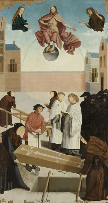 Framed Print : The Seven Works of Mercy, 1504. Creator: Master of Alkmaar Framed Print : The Seven Works of Mercy, 1504. Creator: Master of Alkmaar