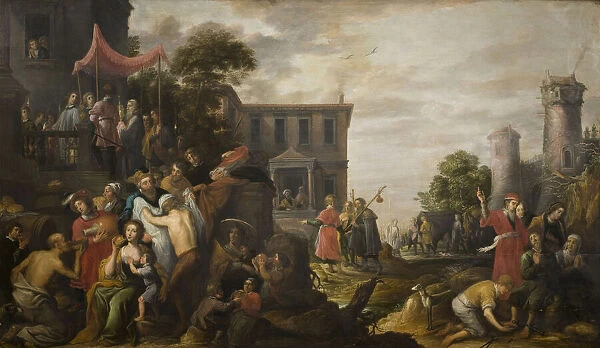 The Seven Works of Mercy, 1637. Creator: Teniers, David, the Elder (1582-1649)