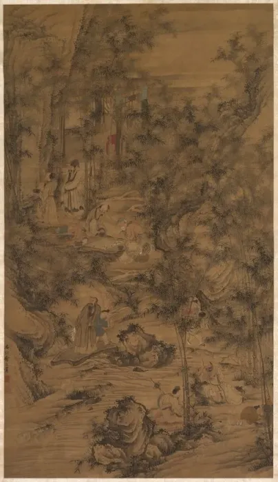 Framed Print : The Seven Worthies of the Bamboo Grove, 1644-1911. Creator: Unknown Framed Print : The Seven Worthies of the Bamboo Grove, 1644-1911. Creator: Unknown