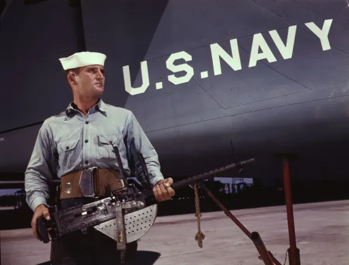 Framed Print : After seven years in the Navy, J.D. Estes is con... Naval Air Base, Corpus Christi, Texas, 1942. Creator: Howard Hollem Framed Print : After seven years in the Navy, J.D. Estes is con... Naval Air Base, Corpus Christi, Texas, 1942. Creator: Howard Hollem