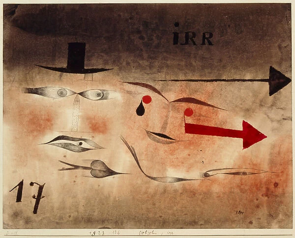 Seventeen, Insane, 1923. Creator: Klee, Paul (1879-1940)