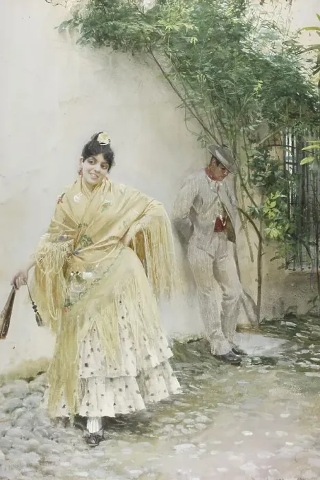 Framed Print : Seville, 1887. Creator: Anders Leonard Zorn