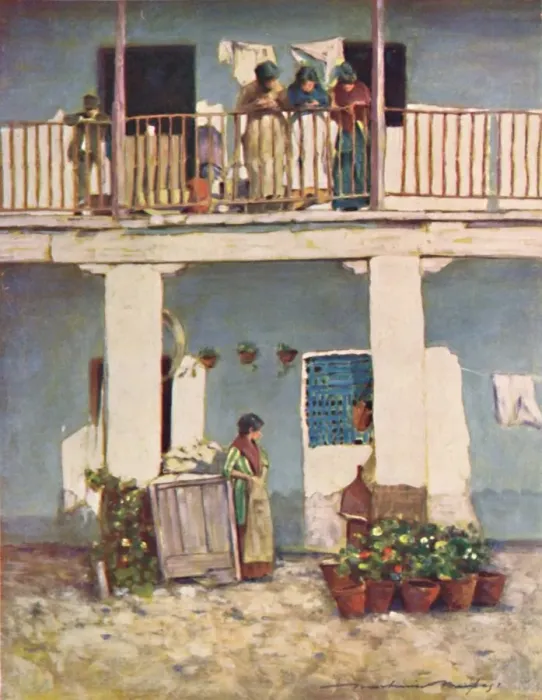 Framed Print : Seville, 1903. Artist: Mortimer L Menpes Framed Print : Seville, 1903. Artist: Mortimer L Menpes