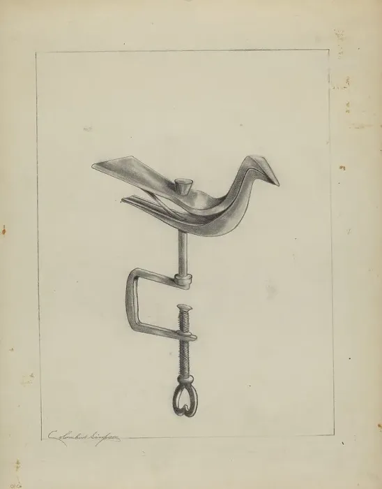 Framed Print : Sewing Bird, c. 1937. Creator: Columbus Simpson Framed Print : Sewing Bird, c. 1937. Creator: Columbus Simpson