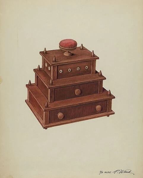 Sewing Cabinet, 1935 / 1942. Creator: Paul Ward
