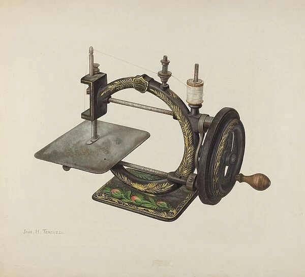 Sewing Machine, c. 1940. Creator: John H. Tercuzzi