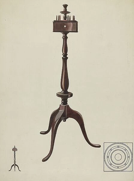 Sewing Stand, c. 1936. Creator: James Vail
