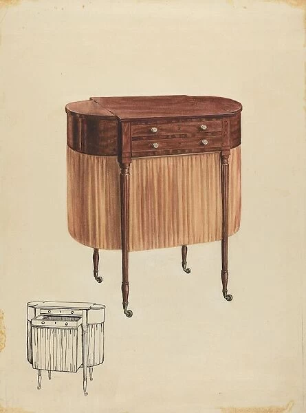 Sewing Table, 1935  /  1942. Creator: Ferdinand Cartier